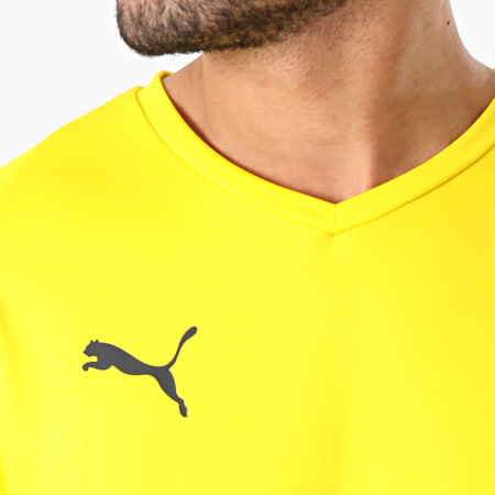 Puma Tee Shirt Col V Liga Jersey 703509 Jaune LaBoutiqueOfficielle