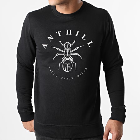 Anthill - Sudadera con cuello redondo y logotipo Negro