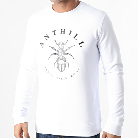 Anthill - Felpa girocollo con logo Bianco