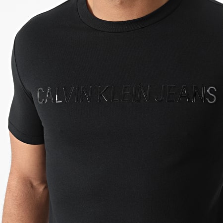 Calvin Klein - Tee Shirt Shiny Tonal Institutional 6659 Noir