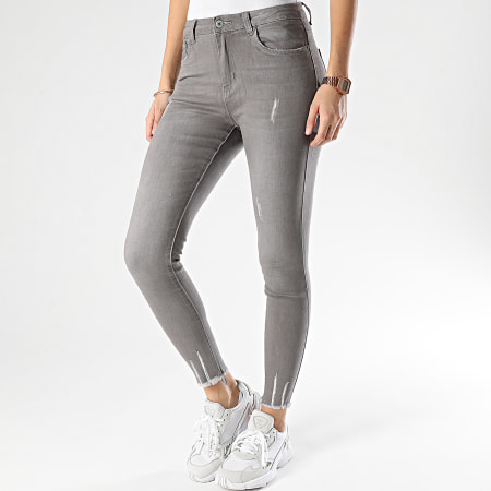 Girls Outfit - Jean Skinny Femme A1090 Gris