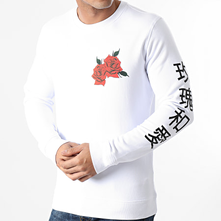 Luxury Lovers - Tee Shirt Manches Longues Oriental Blanc
