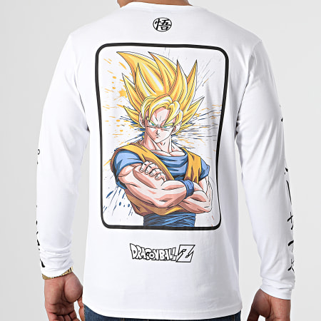 Dragon Ball Z - Selfie Goku Camiseta Manga Larga Blanca