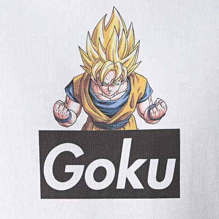 Dragon Ball Z - Maglietta bianca a maniche lunghe Goku Selfie