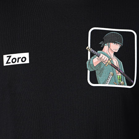 One Piece - Tee Shirt A Bandes Zoro Noir