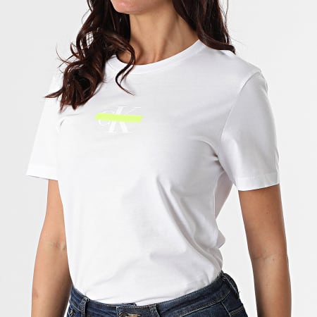 Calvin Klein - Tee Shirt Femme Censored 6546 Blanc