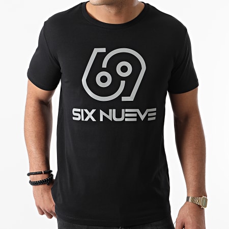 L'Allemand - Camiseta negra reflectante Six Nueve