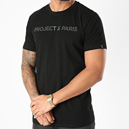 Project X Paris - Tee Shirt 2010137 Noir Réfléchissant Iridescent