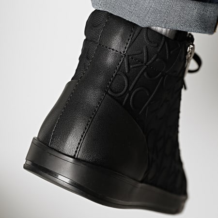 Calvin Klein Baskets Montantes Berke Hi Top Lace Up F0930 Black Black Ryses