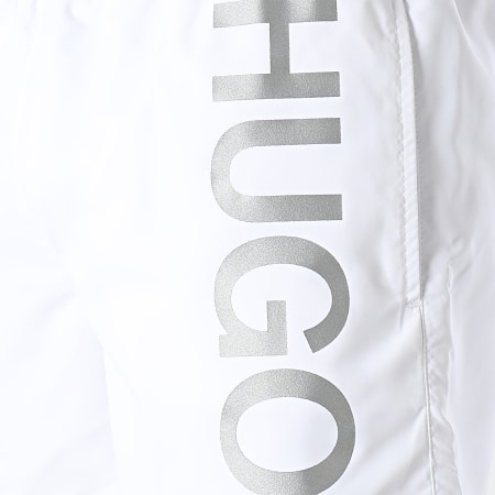 HUGO - Short De Bain Abas 50429307 Blanc Argenté