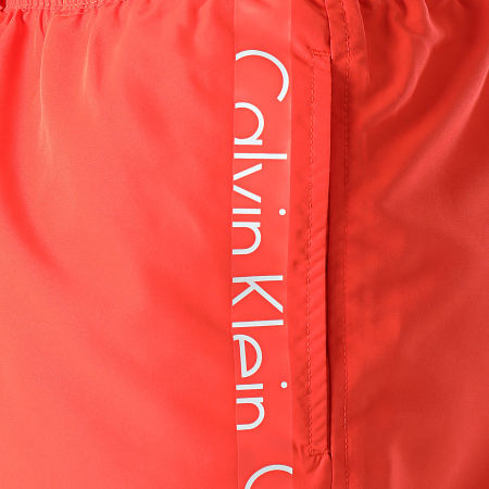 Calvin Klein - Short De Bain A Bandes Medium Drawstring 0169 Orange