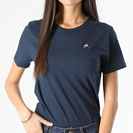 Le Coq Sportif Tee Shirt Slim Femme Essential N2 1921180 Bleu Marine LaBoutiqueOfficielle