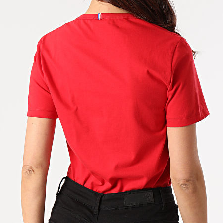 Le Coq Sportif - Tee Shirt Femme Essentiel N2 1922953 Rouge