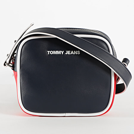 Tommy Jeans - Sacoche Femme PU Crossover 8959 Bleu Marine Rouge
