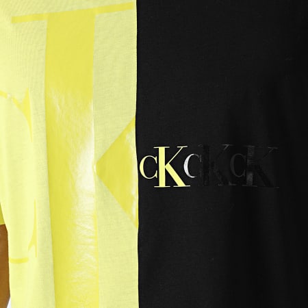 Calvin Klein - Tee Shirt 8485 Noir Jaune