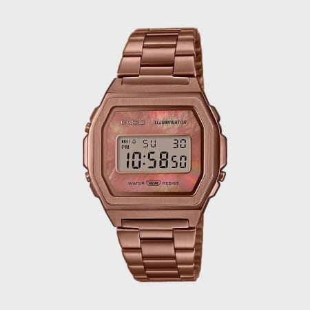 Casio - Reloj de señora Vintage A1000RG-5EF Oro rosa