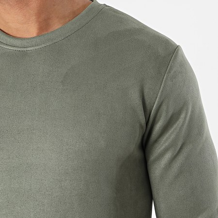Frilivin - Tee Shirt Manches Longues 15076 Vert Kaki