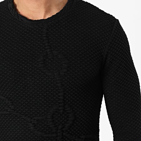 Frilivin - Tee Shirt Manches Longues U2394 Noir
