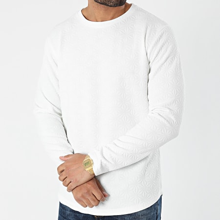 Frilivin - Tee Shirt Manches Longues Oversize 93115 Blanc
