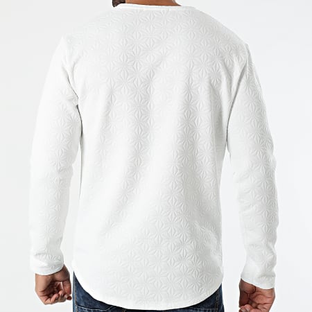 Frilivin - Tee Shirt Manches Longues Oversize 93115 Blanc