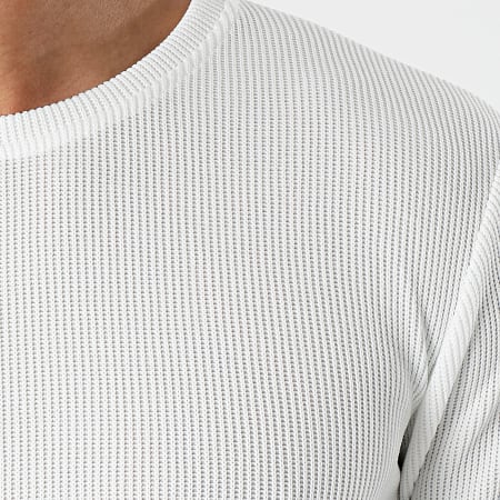 Frilivin - Tee Shirt Manches Longues Oversize 15078 Blanc