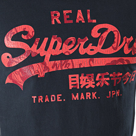 Superdry - Tee Shirt VL Rising Sun M1010545A Bleu Marine