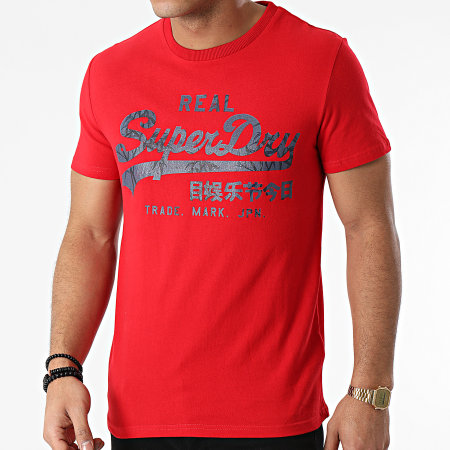 Superdry - Tee Shirt VL Rising Sun M1010545A Rouge