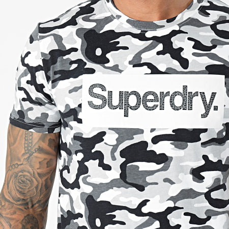 Superdry - Tee Shirt Classic M1010547A Gris Camouflage