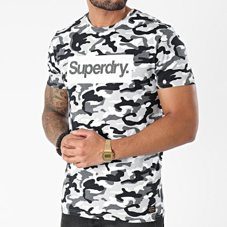 Superdry - Tee Shirt Classic M1010547A Gris Camouflage