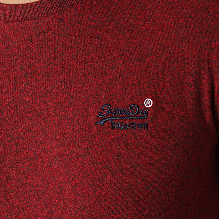 Superdry - Tee Shirt OL Vintage Embroidered M1010222A Bordeaux Chiné
