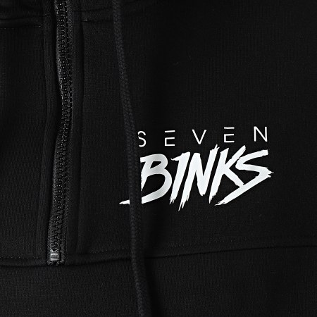 7 Binks - Sweat Outdoor Col Zippé Seven Noir