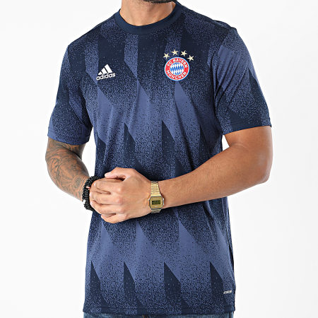 Adidas Performance - Tee Shirt De Sport FC Bayern Munich Preshi FR6070 Bleu Marine