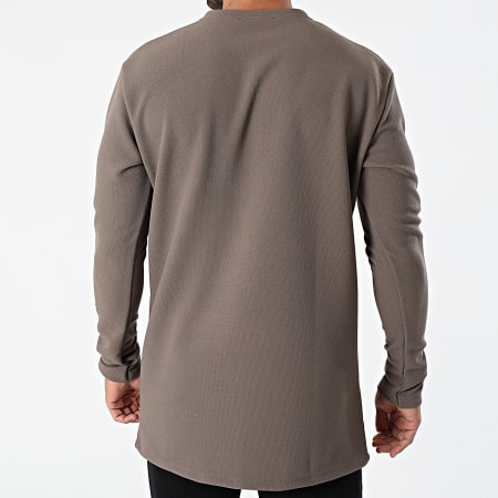 Frilivin - Tee Shirt Manches Longues Oversize 5532 Taupe