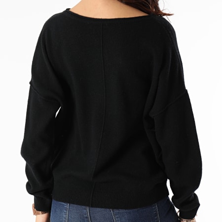 Tommy Hilfiger - Pull Femme Softwool Open NK Graphic 1089 Noir