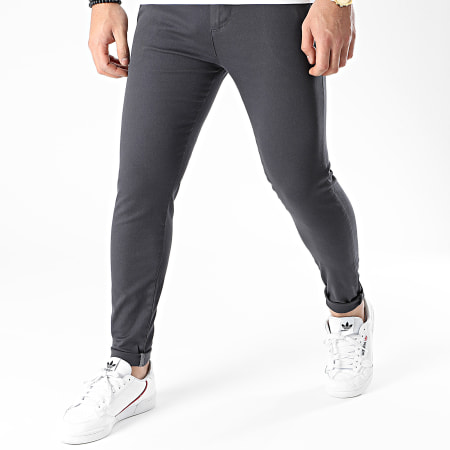 LBO - 1441 Pantaloni chino skinny grigio antracite