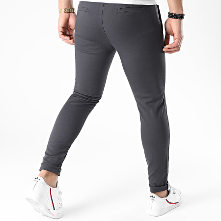 LBO - 1441 Pantaloni chino skinny grigio antracite