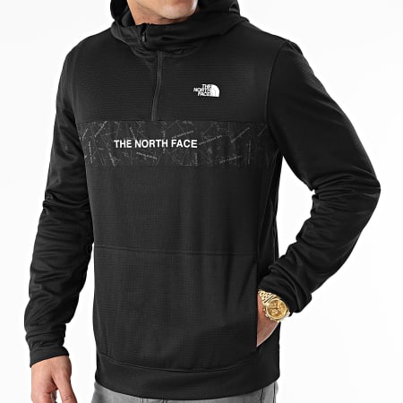 The North Face - Sweat Col Zippé Capuche A4M9X Noir