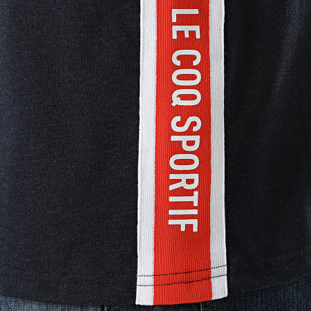 Le Coq Sportif - Tee Shirt Saison 1 N2 2110167 Bleu Marine Chiné Blanc