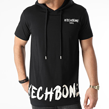 Hechbone - Tee Shirt Capuche 3000 Noir