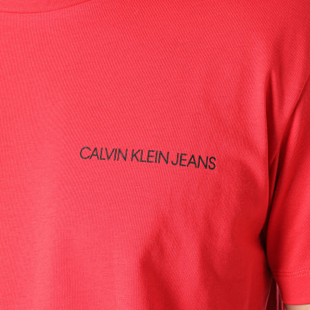 Calvin Klein - Tee Shirt Back Monogram 9223 Rouge
