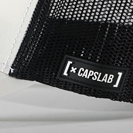 Capslab - Casquette Réfléchissant CL-1 Blanc Cassé Noir