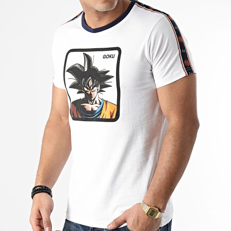 Dragon Ball Z - Tee Shirt A Bandes Dragon Ball Z Blanc