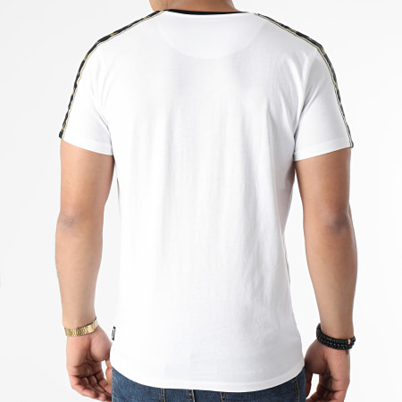 Capslab - Tee Shirt A Bandes Majin Vegeta VGM Blanc