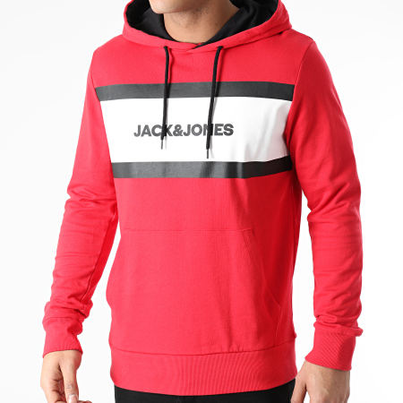 Jack And Jones Sweat Capuche Shake Rouge Ryses