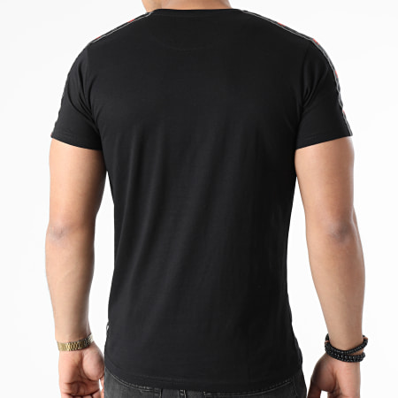Capslab - Tee Shirt A Bandes BOW2 Noir