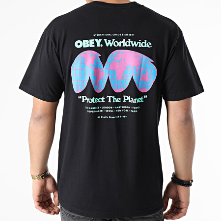 Obey - Tee Shirt Protect The Planet Noir