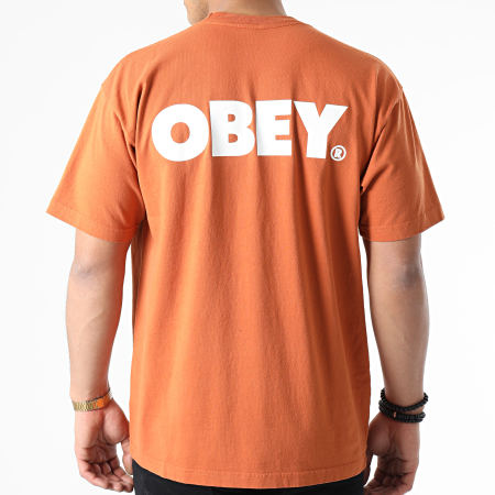 Obey - Tee Shirt Bold Orange Foncé