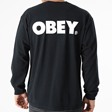 Obey - Tee Shirt Manches Longues Bold Noir