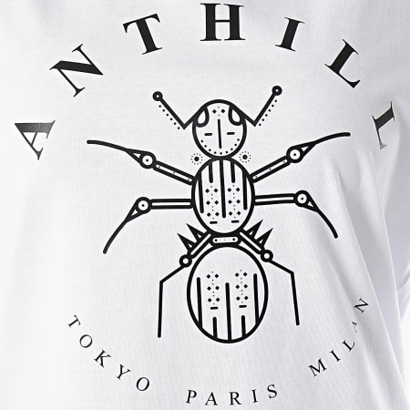 Anthill - Tee Shirt Robe Femme Logo Blanc