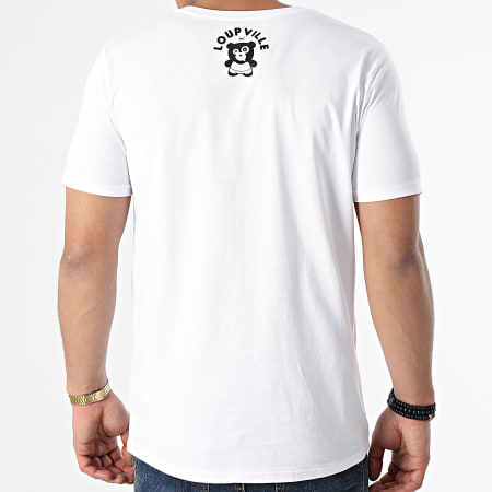 Kossi - Camiseta Cuadrada En El Eje Blanco